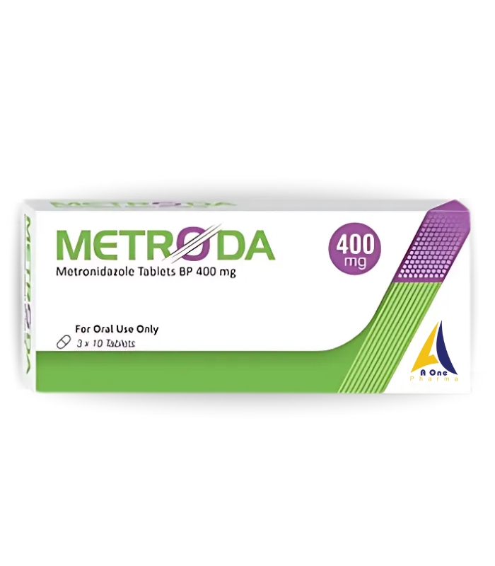 METRODA 400MG (Metronidazole) - Anti-Bacterial & Anti-Protozoal Tablet