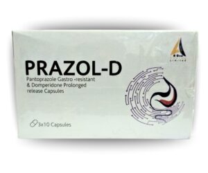 PRAZOL D 40MG (Pantoprazole & Domperidone) - Dual-Action Acid & Nausea Relief