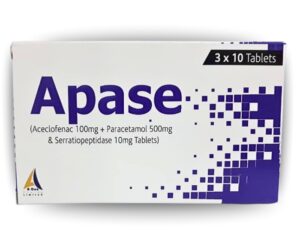 APASE TAB (Serratipeptidase, Aceclofenac, Paracetamol) - Pain & Inflammation Relief