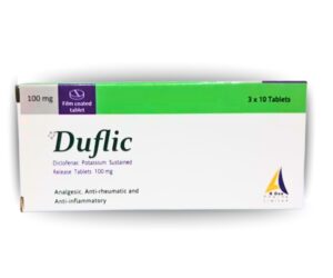 DUFLIC 100MG (Diclofenac Potassium) - Fast-Acting Pain Reliever
