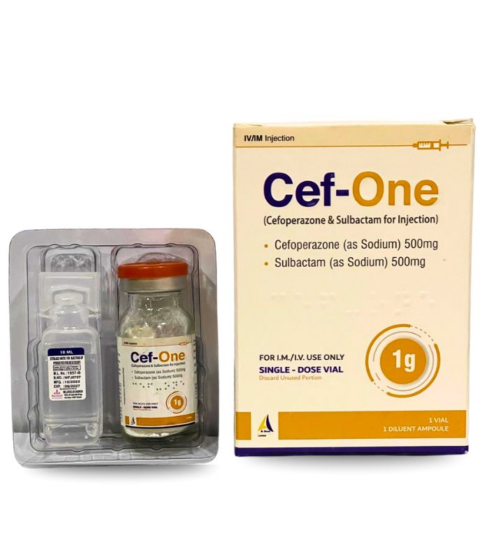 CEF-ONE 1GR (Cefoperazone & Sulbactam) - Combination Antibiotic Injection