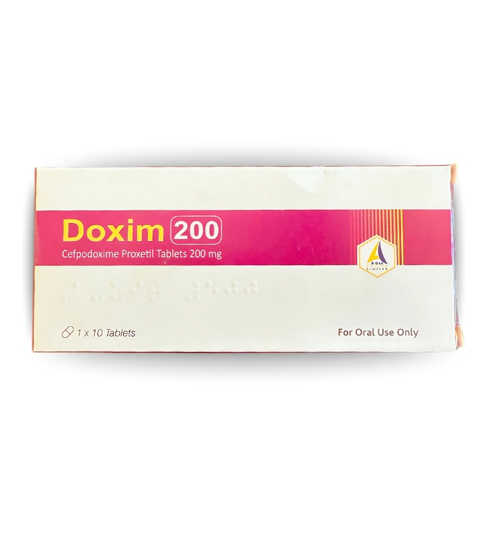 DOXIM 200MG (Cefpodoxime Proxetil) - Broad-Range Antibiotic Tablet